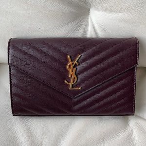 Saint Laurent Monogram Chain Wallet